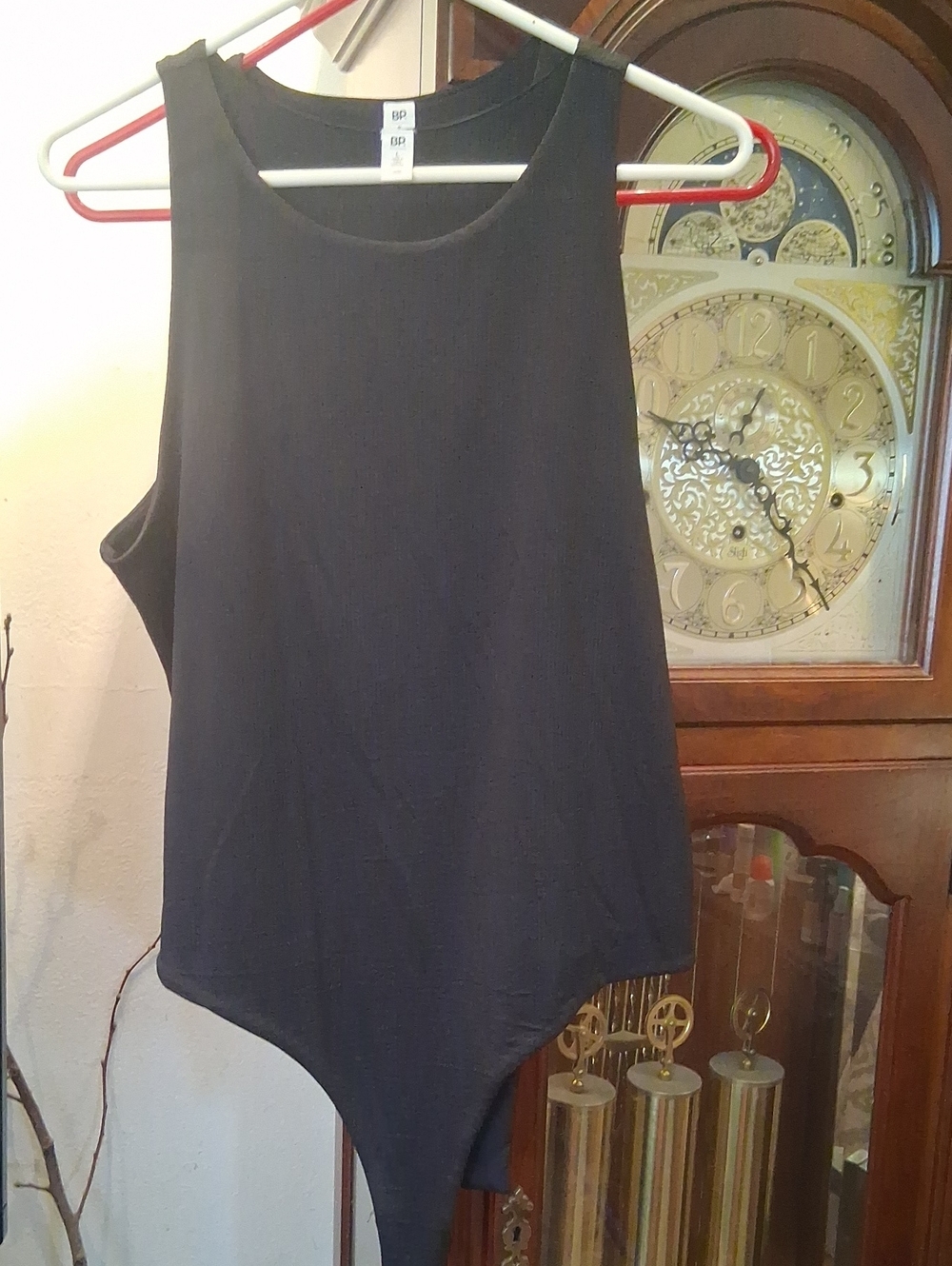 Nordstrom BP Black Sleeveless Scoop Neck Bodysuit